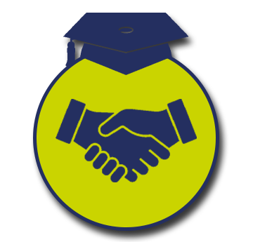 An icon depicting a handshake, symbolising collaboration