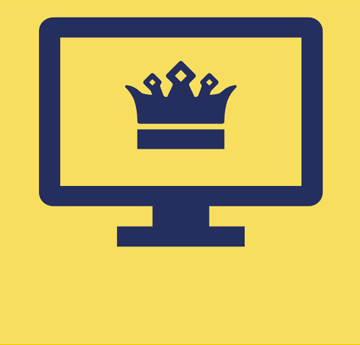 An image of a crown on a screen