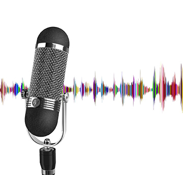 microphone and soundwaves