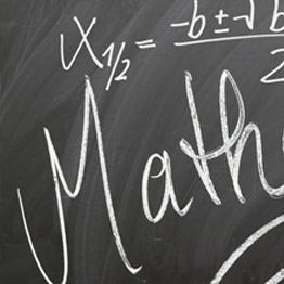 Maths on chalk board