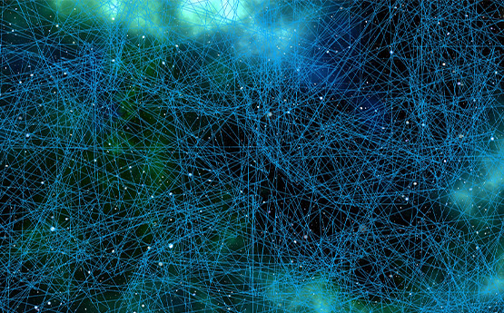 A network of points connected by lines