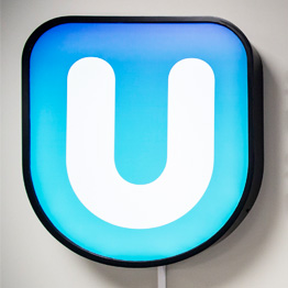 Swansea University Students' Union logo light up sign