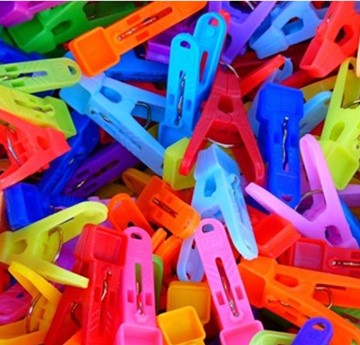 colourful pegs