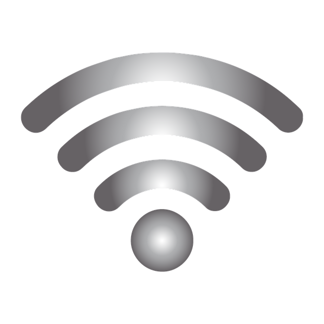symbol wi-fi llwyd