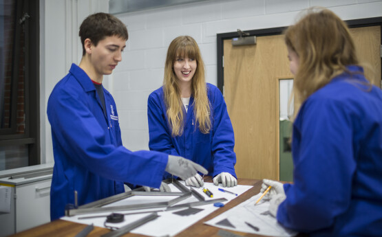 Students in lab