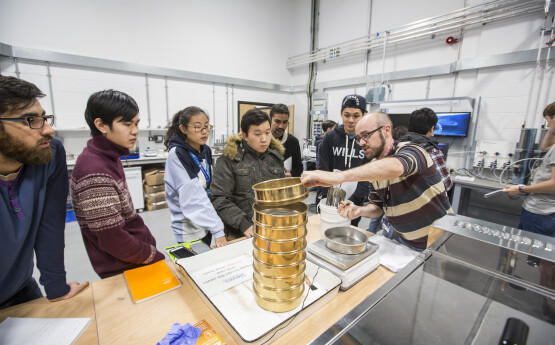 Students in Geomechanics Lab