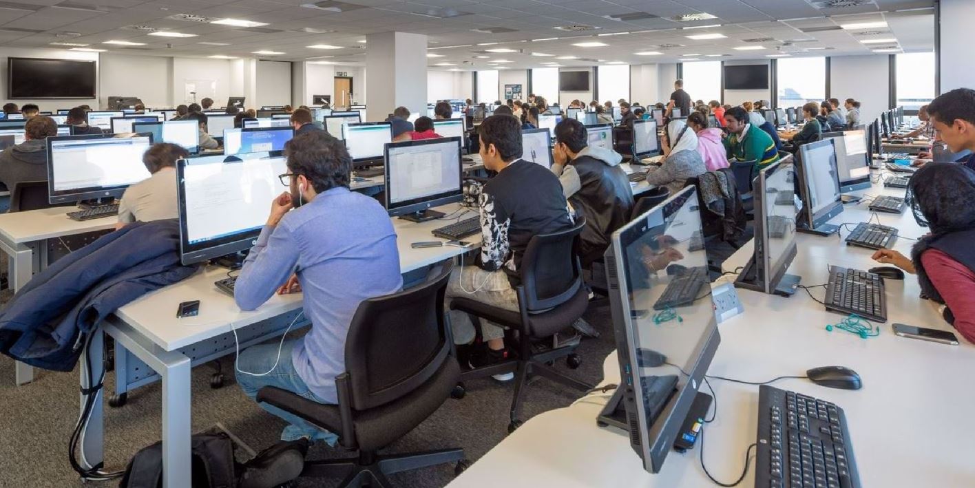 Students in computer lab