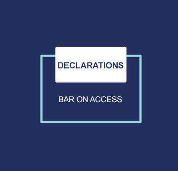 Declarations (Bar on Access)