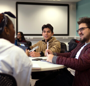 Students studying