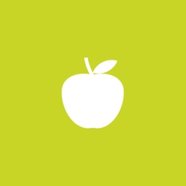Support & Wellbeing Apple Hexagon Icon